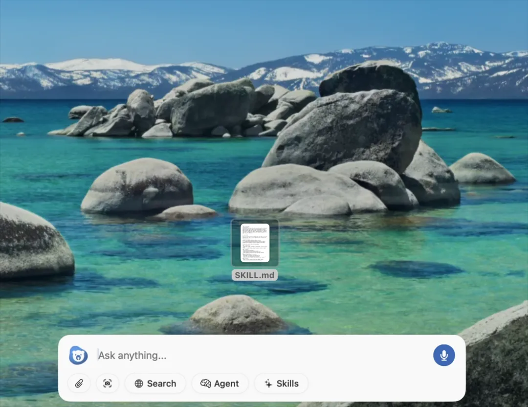 Chapeta analyzing a dropped document in chat - expanded view