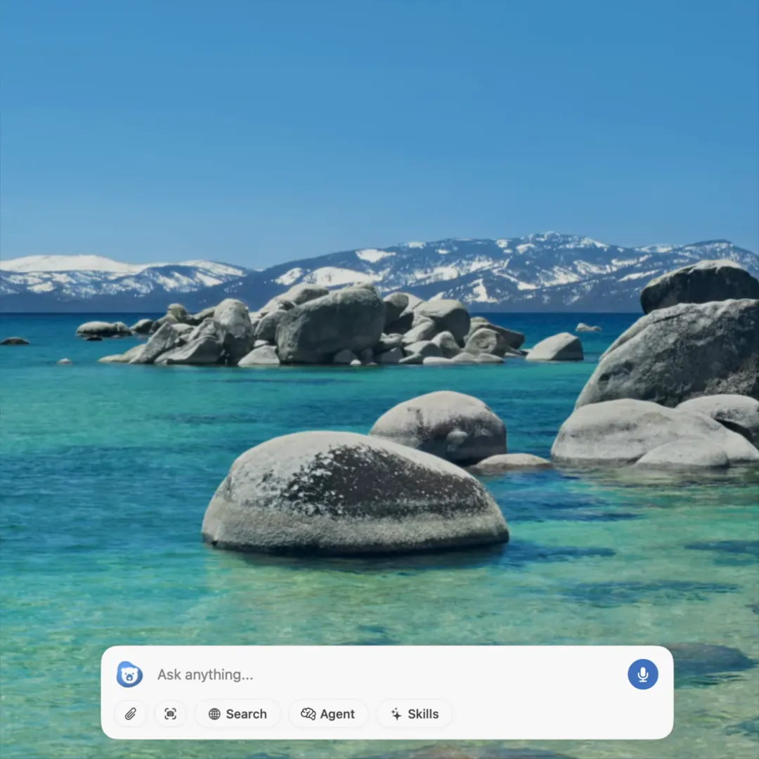 Chapeta AI assistant overlay on macOS with quick input and tools - expanded view